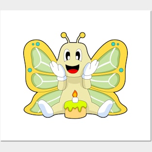 Butterfly Birthday Cake Posters and Art